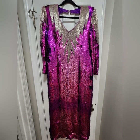Vintage sequin formal dress - Picture 1 of 7